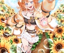 やさしい雰囲気の女の子イラストを制作いたします SNSアイコンやサムネなど、お気軽にご相談ください! イメージ5