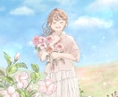 写真を素敵なイラストに！SNS・ブログ用作成します ふんわり優しい気持ちを詰め込みます イメージ1