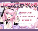 Live2Dモデル専用、高品質モデリングを承ります 実績豊富　AnimazeやVtubeStudioなど対応可能 イメージ1