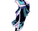 ポップな塗りのイラストを描きます 和風ファンタジーでポップな絵が得意です！ イメージ5
