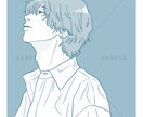 シンプル×繊細な人物イラストを描きます SNSアイコン・プレゼント用等お気軽にご相談ください＾＾ イメージ3