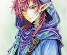 線画、塗り絵などに色鉛筆でアナログ彩色をしています 色鉛筆ならではの柔らかで優しい彩色を得意とします イメージ9