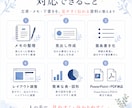 メモをPowerPoint資料に整えます 下書き・メモから伝わる資料へ整えます イメージ4