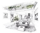 イメージスケッチを制作致します 手描きで建築、インテリア、イベントパースを描きます。 イメージ9