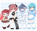可愛いデフォルメイラスト描きます アイコン、1枚絵、立ち絵など対応可能です！ イメージ3