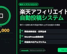 楽天アフィリエイト自動投稿システム構築します 毎日の記事作成ゼロに。全自動で楽天収益化 イメージ1