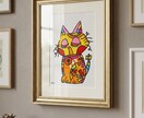 ビビットなカラフルイラスト描きます ビビットカラーの世界で一匹の動物たちを描くのが得意！ イメージ1