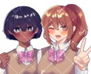 女の子のバストアップ・SDイラスト描きます 女の子、もしくは中性的な子のイラストを描かせていただきます。 イメージ4