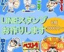 ポップでコミカルなLINEスタンプ作成します あなた専用のコミカルな人物スタンプを作成します。 イメージ1
