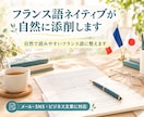 フランス語ネイティブが自然に添削します 自然で読みやすいフランス語に整えます イメージ1