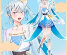 VTuber、歌い手、ゲーム等の立ち絵を描きます 綺麗で丁寧なイラストをお届け！差分もお作りします！ イメージ5