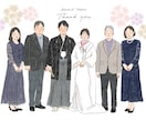受注制作／６名似顔絵描きます 結婚式の両親贈呈品に選ばれています！！ イメージ8
