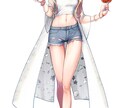 男性、女性の立ち絵を描けます パキっとした色彩でイラストをお届け！ イメージ7