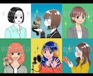 印象に残る◎レトロポップなアイコン描きます 目立つカラー！レトロなタッチと色合いで個性的なイラスト！ イメージ4