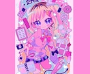 かわいいデフォルメイラスト制作いたします 最短即日！彩度が高くてSNS映え イメージ2