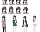 葉月リオが販売中の立ち絵の表情や色差分を作成します 既存のキャラにあなただけの表情やカラーを！ イメージ3