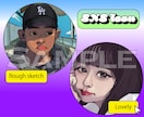 おしゃれイラストアイコン描きます SNSなどで似顔絵、イラストでおしゃれに注目度UP イメージ5