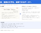 画像・PDFの文字を編集できる文書に起こします 写真やスキャン画像・文字を選べないPDFに対応 イメージ1