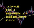 難しい分析は不要です。初心者でも取り組めます 勉強する時間が無い方、すぐに結果が欲しい方に向いています。 イメージ1