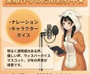 耳に残る明るい高音！通る声質で作品を彩ります 実績作りで先着10名様限定価格♪オプション少なめで明瞭会計！ イメージ3