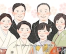 受注制作／６名似顔絵描きます 結婚式の両親贈呈品に選ばれています！！ イメージ5