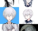 上半身アイコン用イラスト等制作致します 上半身(脇腹付近まで)等のイラスト依頼受け付け致します。 イメージ3