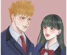 SNSのアイコン描きます 安い！早い！うまい！バストアップ1人1500円2人2500円 イメージ2