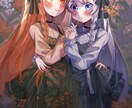一枚絵制作します かわいい女の子のイラスト制作ができます イメージ4