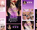 インスタ風ショップカード＆名刺作ります トレンド名刺でサロンの集客・印象アップ！！ イメージ3