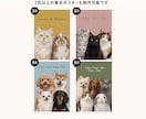 ペット写真をおしゃれな名前入りポスターにします 3書体×12色から選べる、うちの子だけの一枚 イメージ4