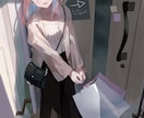 一枚イラストを制作します 背景+人物のかわいいイラスト制作承ります イメージ4