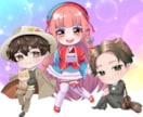 お望みのデフォルメ度合いでミニキャラ作成します 白兎あわの絵でミニキャラ発注しませんか イメージ2