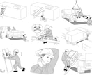 1点4000円〜 シンプル状況イラスト制作します 挿絵・説明資料・教材などに使いやすいカットイラストを描きます イメージ7