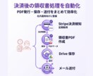 Stripe領収書発行を自動化します PDF生成・保存・送付をまとめて効率化 イメージ2