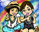 デジタル絵でカラフルなデフォルメキャラお描きします ★写真を素にイラストという新しい形で想い出をお描きします★ イメージ1