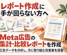 Meta広告を分析し改善案付きレポートを作成します 広告データを分析し、次に取り組む改善案を提案 イメージ1
