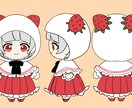 キャラクターイラスト何でも描きます ミニ〜八頭身、立ち絵・一枚絵・三面図、何でもご相談ください イメージ6