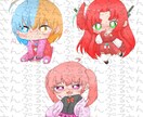 もっちり可愛い✩全身デフォルメイラストお描きします 2頭身のかわいい全身デフォルメキャラです！アイコンにも最適！ イメージ5