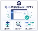 紙・Excel業務をWebシステム化します 転記・確認漏れ・属人化を1業務から減らします イメージ5