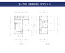 モノクロのマイソク図面を作ります シンプルなCADデータ風のイメージ画像 イメージ4