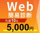 Webの健康診断実施します Webで成果を出したい方へ現状の見える化をしませんか？ イメージ1