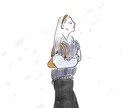 Instagramのようなオシャレな女の子描きます 手描きでゆるいタッチの絵を描きます。 イメージ4