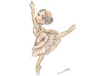 バレリーナのイラストを描きます プレゼント・SNSアイコンに最適です♪ イメージ2