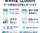 Excel・CSVを整理し分析レポートにします 重複整理から集計・グラフ・考察まで一括対応 イメージ4