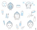商用可！スキマを彩るポップイラスト描きます ポップなデザインはお任せください！ イメージ6
