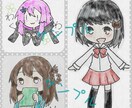 条件付＊デフォルメイラストお受けいたします オリキャラのイラストを描いてほしい方、よろしければどうぞ イメージ2