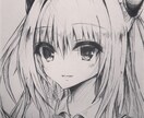 イラストオーダー　鉛筆画かきますます あなたの好きなキャラクター鉛筆画で色紙に絵をかきます イメージ3