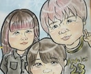 特徴を誇張しない優しい似顔絵作成します ペット、家族、カップル、お祝い、インテリアにいかがですか？ イメージ2