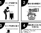 飲食店など様々な物のPOP作製を致します 白く塗りつぶしてる所は店名が入ってますので隠してます。 イメージ4