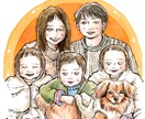 誇張しない＊水彩にがおえ描きます ナチュラルタッチなイラスト♪贈り物やおうちのインテリアに。 イメージ1